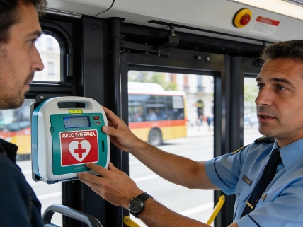 Весь транспорт EMT в Мадриде оснастят умными дефибрилляторами RUSSPAIN.RU