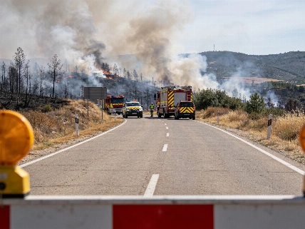 Пожар в Саморе: перекрыта N-122 и введён режим изоляции RUSSPAIN