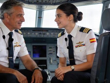Пилоты одной семьи: как профессия сблизила отца и дочь в Vueling RUSSPAIN