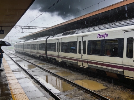 Renfe остановила поезда в Валенсии из-за красной тревоги RUSSPAIN.RU