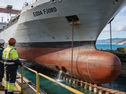 В Астурии спускают на воду гигантский Edda Fjord: 120 метров, 400 специалистов и ставка на экологию RUSSPAIN.RU