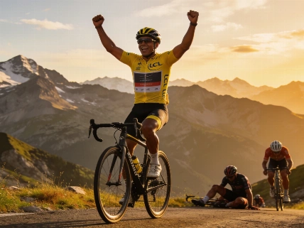 Carapaz выигрывает королевский этап после падения Kuss на Tour de France RUSSPAIN