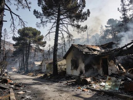 Пожар в La Atalaya: жители борются с последствиями и кражами RUSSPAIN.RU