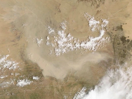 Пыльная волна из Сахары накрыла Мали и вышла к Атлантике: редкий снимок NASA RUSSPAIN.RU