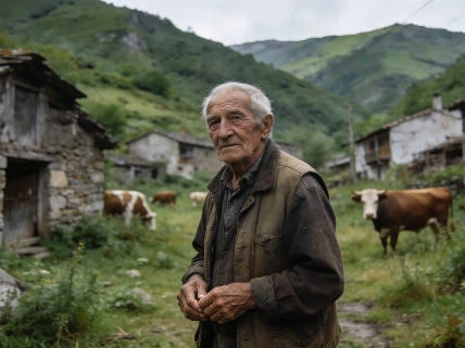 94-летний фермер из Астурии получил поздравление от Rosario Flores RUSSPAIN.RU