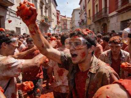 22 тысячи участников и 150 тонн томатов: как прошла La Tomatina в Буньоле RUSSPAIN