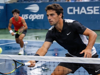 Зверев берёт первый сет у Хачанова в полуфинале US Open RUSSPAIN.RU