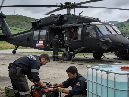 В Галисии появится первый в Европе Black Hawk для борьбы с пожарами RUSSPAIN