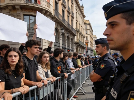 В Барселоне ультраправый митинг собрал меньше сотни участников RUSSPAIN.RU