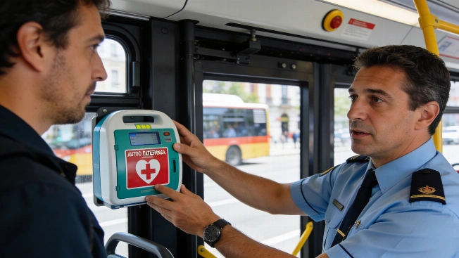 Весь транспорт EMT в Мадриде оснастят умными дефибрилляторами RUSSPAIN