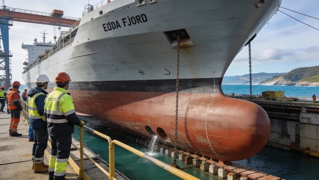 В Астурии спускают на воду гигантский Edda Fjord: 120 метров, 400 специалистов и ставка на экологию RUSSPAIN.RU