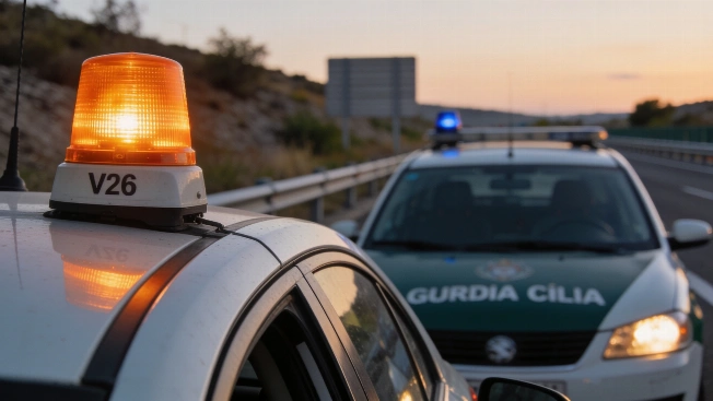 Guardia Civil не сможет реагировать на все сигналы V16 на трассах RUSSPAIN