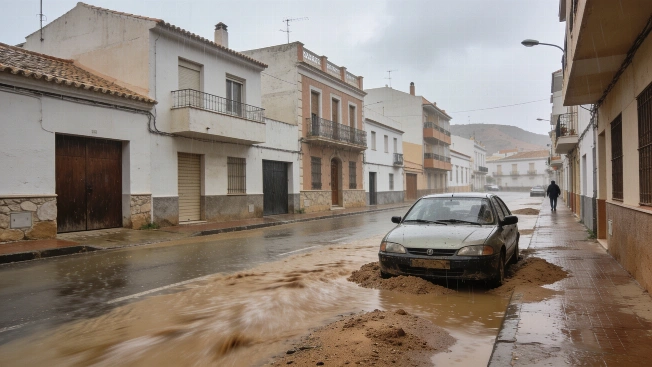 Ливень остановил движение в El Ejido, власти включили план ЧС RUSSPAIN.RU