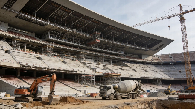 Рабочий погиб на стройке нового Camp Nou после удара техникой RUSSPAIN