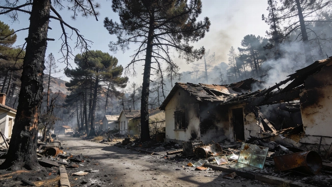 Пожар в La Atalaya: жители борются с последствиями и кражами RUSSPAIN