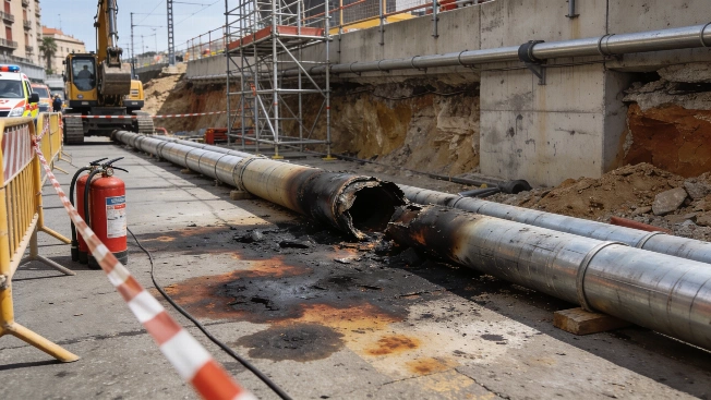 Взрыв газа и провалы на стройках встревожили Барселону RUSSPAIN