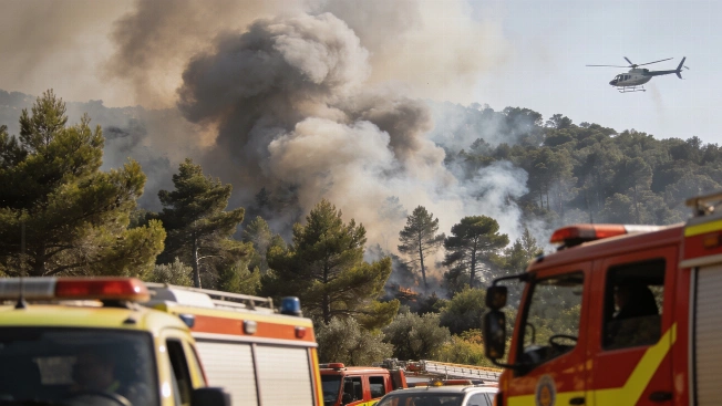 Лесной пожар в Collserola: эвакуация и усиленные меры в Барселоне RUSSPAIN
