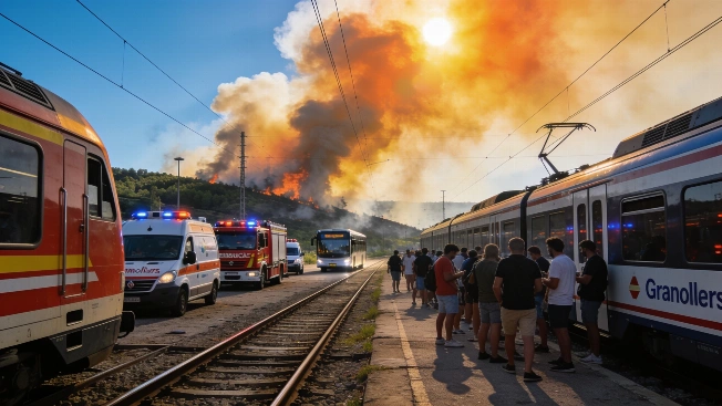 Дерево парализовало движение поездов R3 между Vic и Manlleu RUSSPAIN