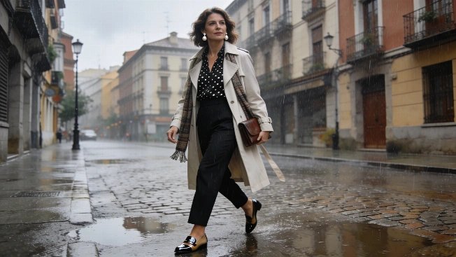 Carmen Lomana: как одеваться стильно в дождливую осень Испании RUSSPAIN.RU