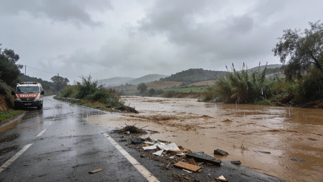 Женщину унесло потоком воды в Оливелье: Барселону накрыло ливнем RUSSPAIN.RU