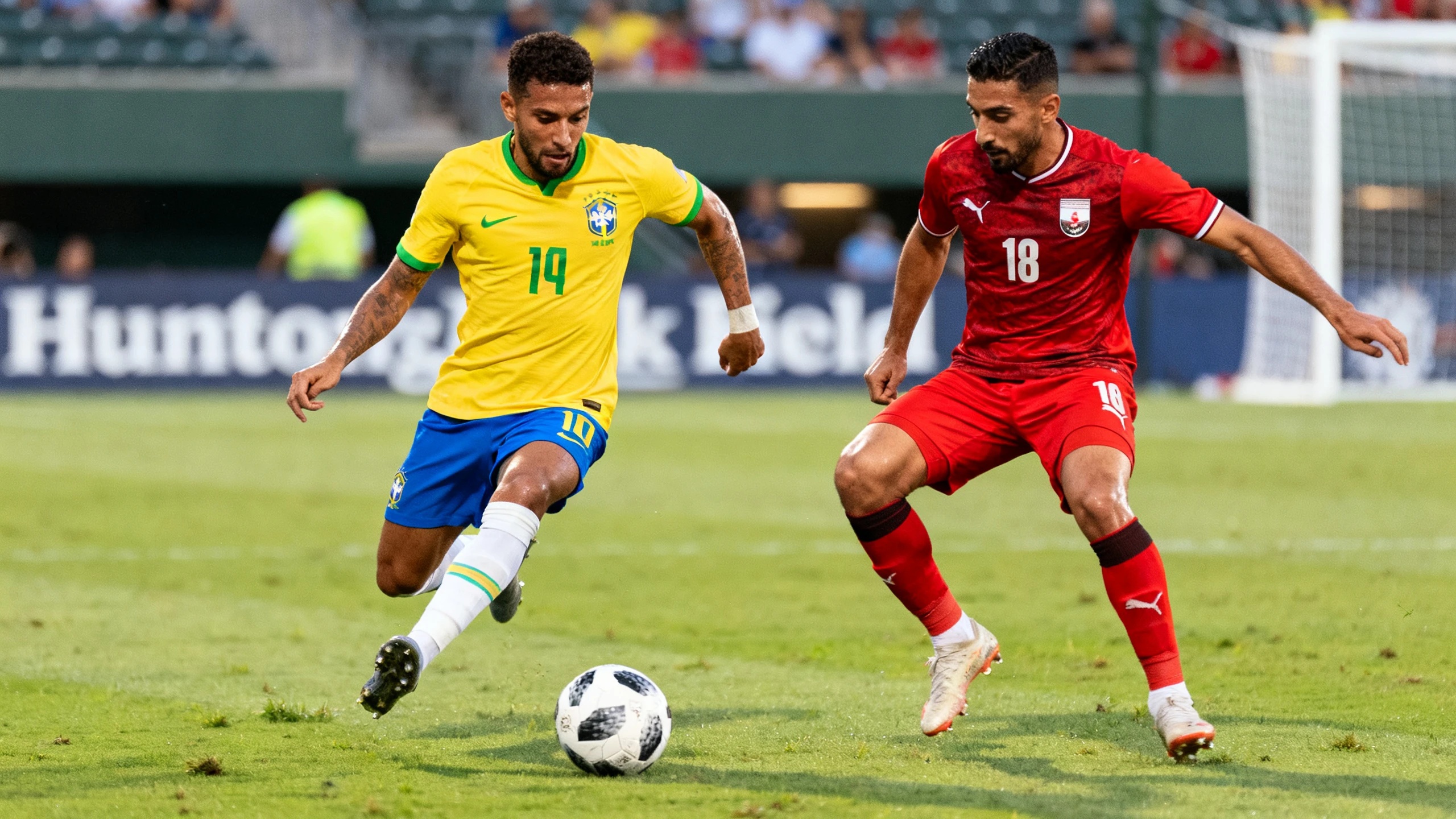 Гол Mostafa Zico быстро сравнял счет после удара Bruno Guimarães RUSSPAIN