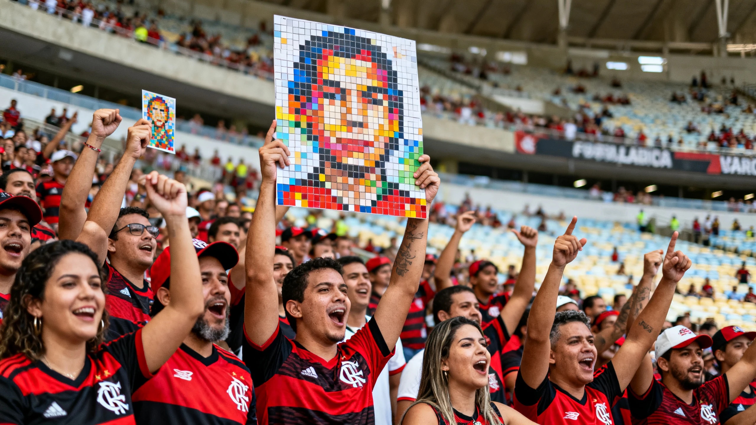 Необычные панно и напоминание о финале в Лиме на матче Flamengo — Palmeiras RUSSPAIN