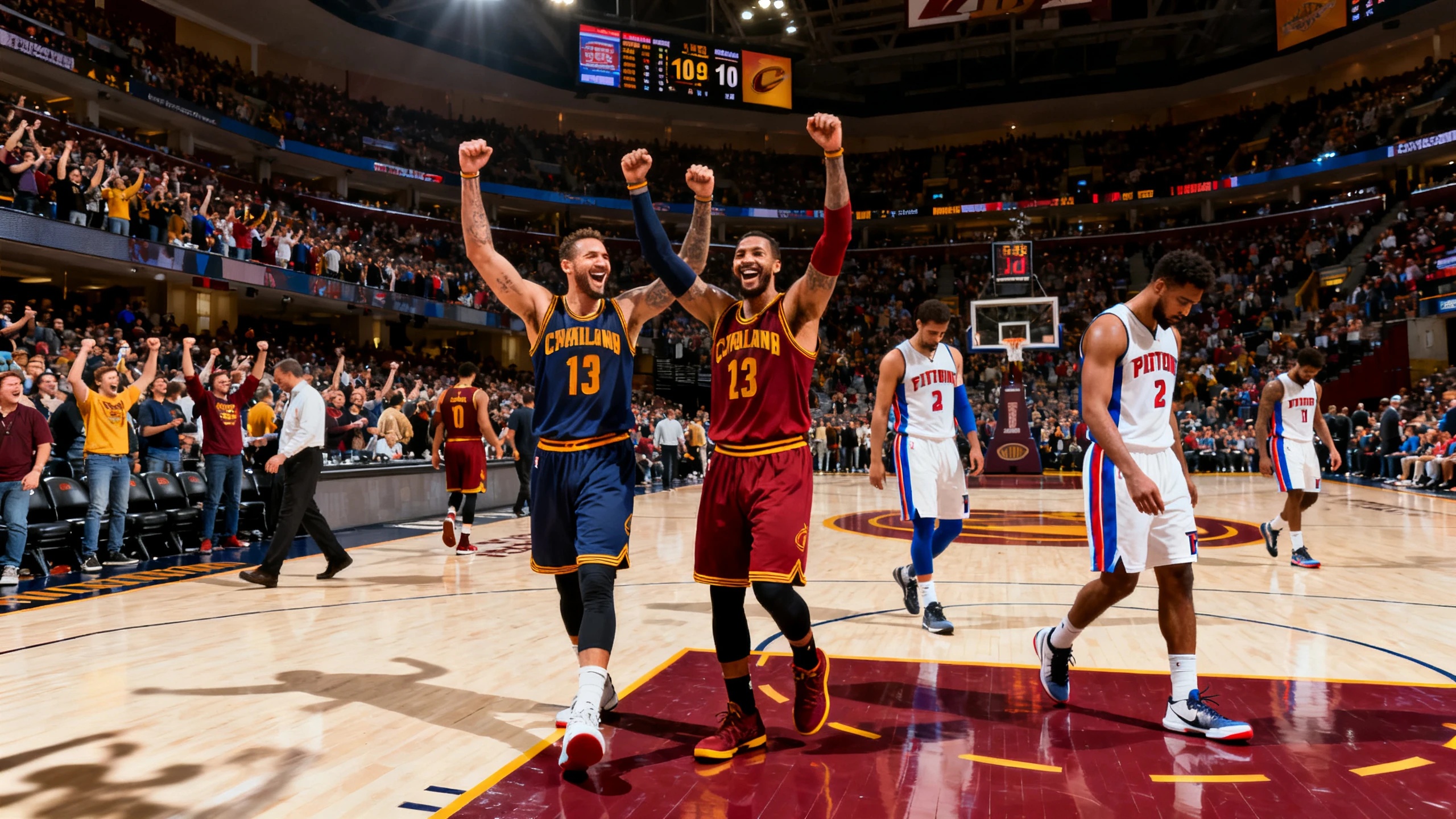 Провал лидера сезона: Pistons не справились с Cavaliers в решающем матче RUSSPAIN