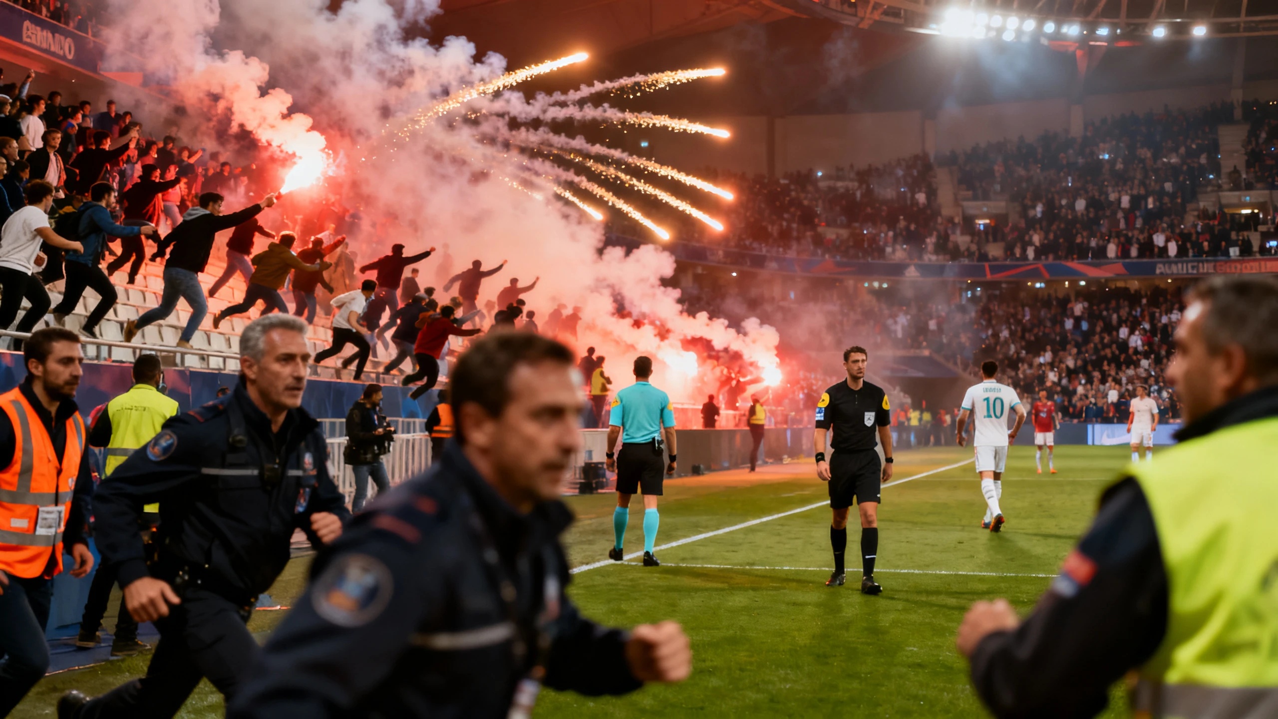 Матч Nantes-Toulouse остановлен, Nice и Saint-Etienne разыграют место в элите RUSSPAIN