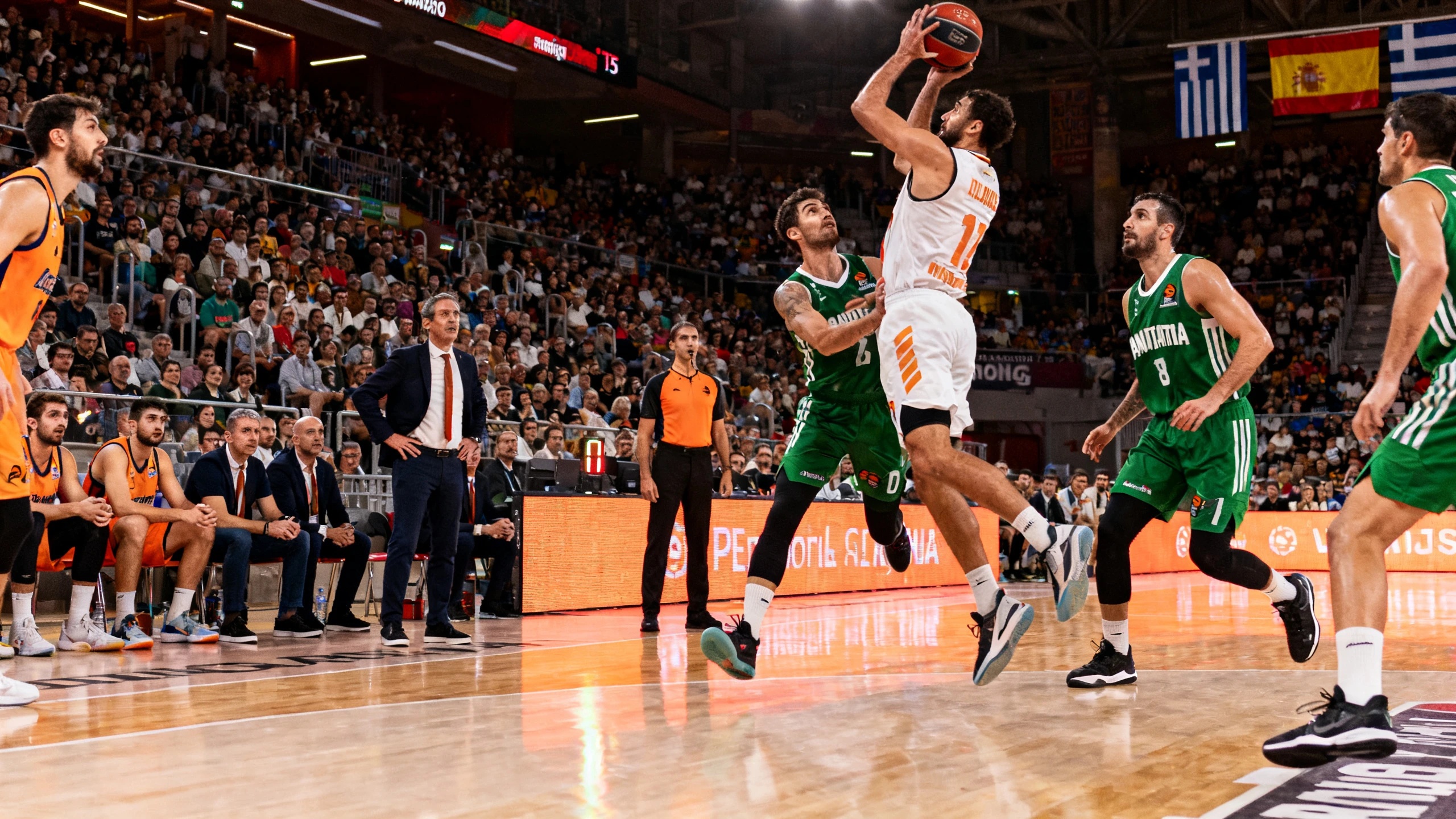 Решающая битва в Roig Arena: Panathinaikos и Valencia Basket разыграют путёвку в полуфинал RUSSPAIN