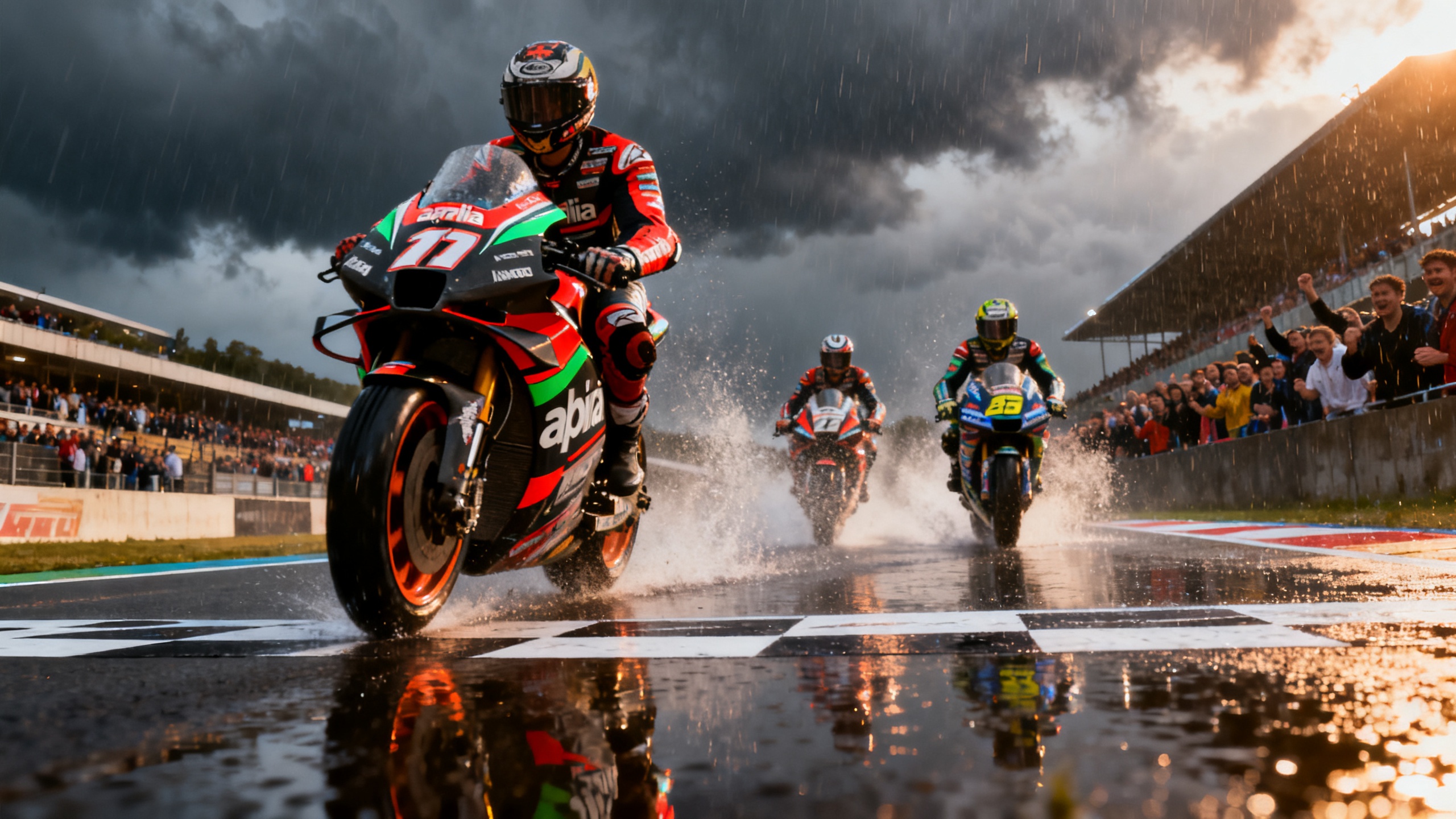 В Ле-Мане триумф Aprilia и первый подиум для японского гонщика MotoGP RUSSPAIN