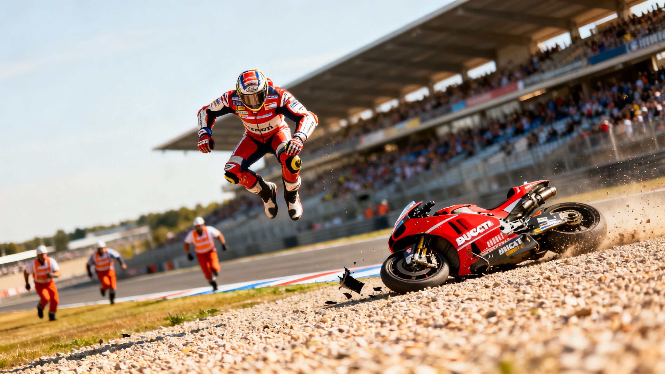 Травма и пропуск этапов MotoGP после падения в Ле-Мане RUSSPAIN