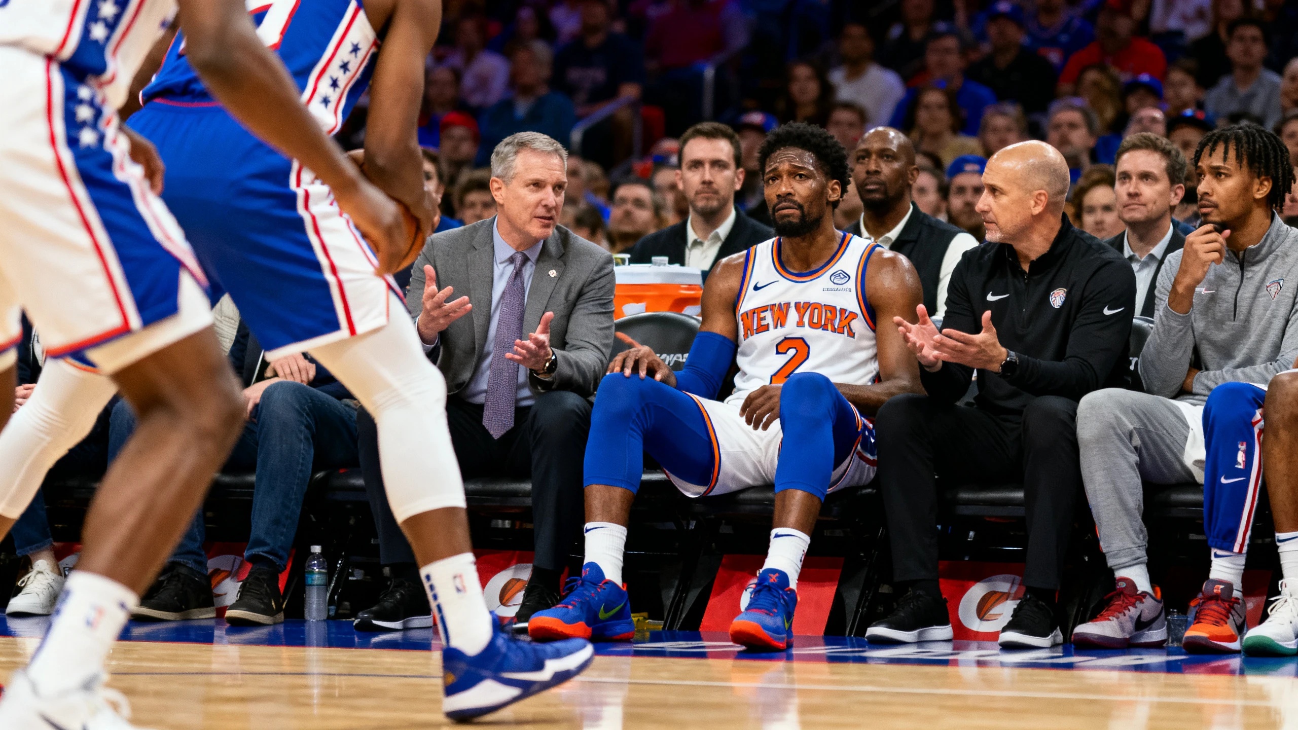 Knicks могут остаться без второго бомбардира в ключевом матче против 76ers RUSSPAIN
