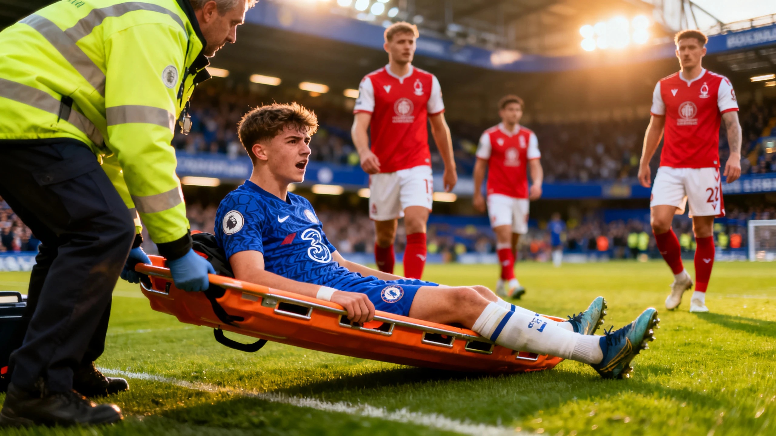 Серьезная травма игрока Chelsea и неудачный пенальти на старте встречи в Лондоне RUSSPAIN