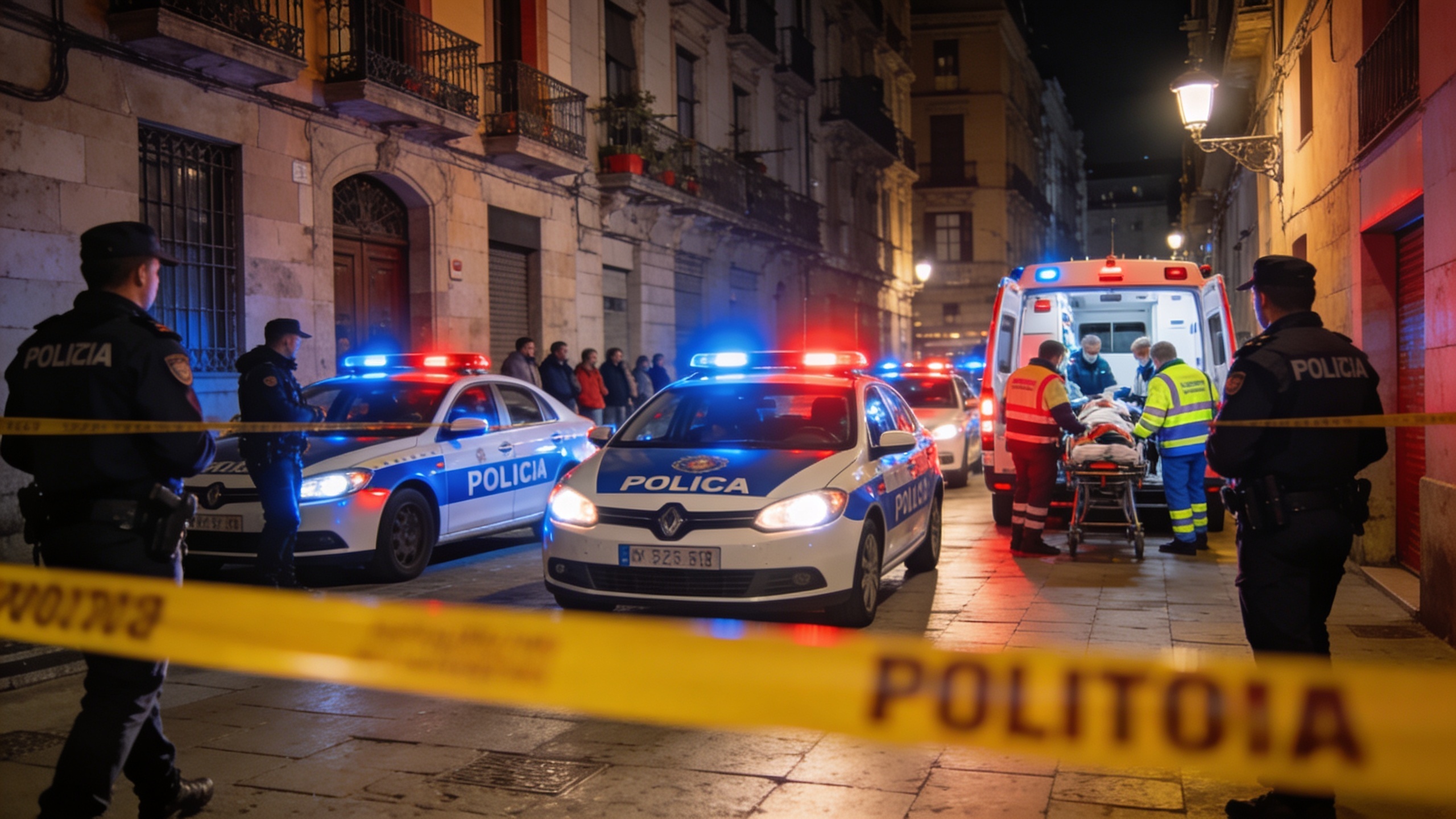 Ночной инцидент с ножом в Ciutat Vella: полиция и экстренные службы на месте RUSSPAIN