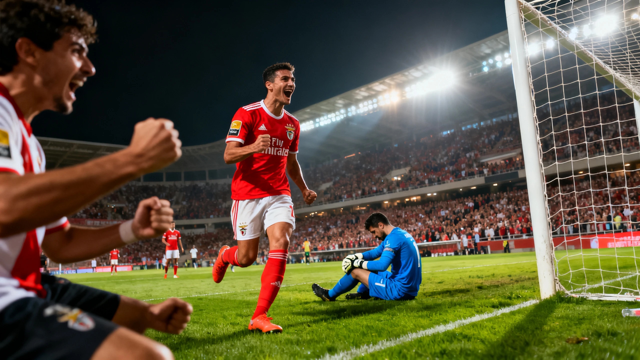 В Фамаликану Benfica реализует пенальти и усиливает давление на хозяев RUSSPAIN