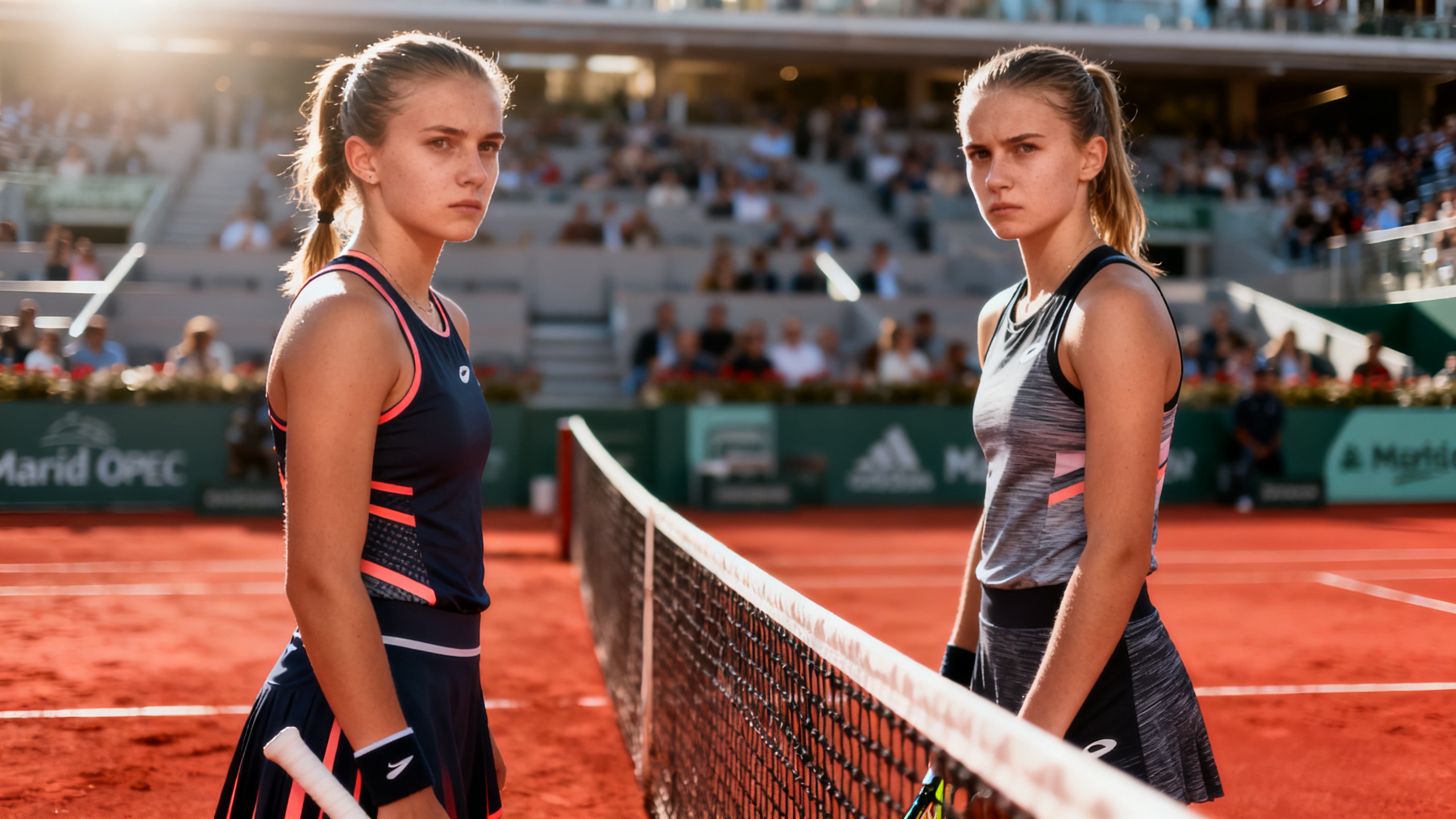 В Мадриде женский финал WTA 1.000 проходит без традиционного рукопожатия RUSSPAIN