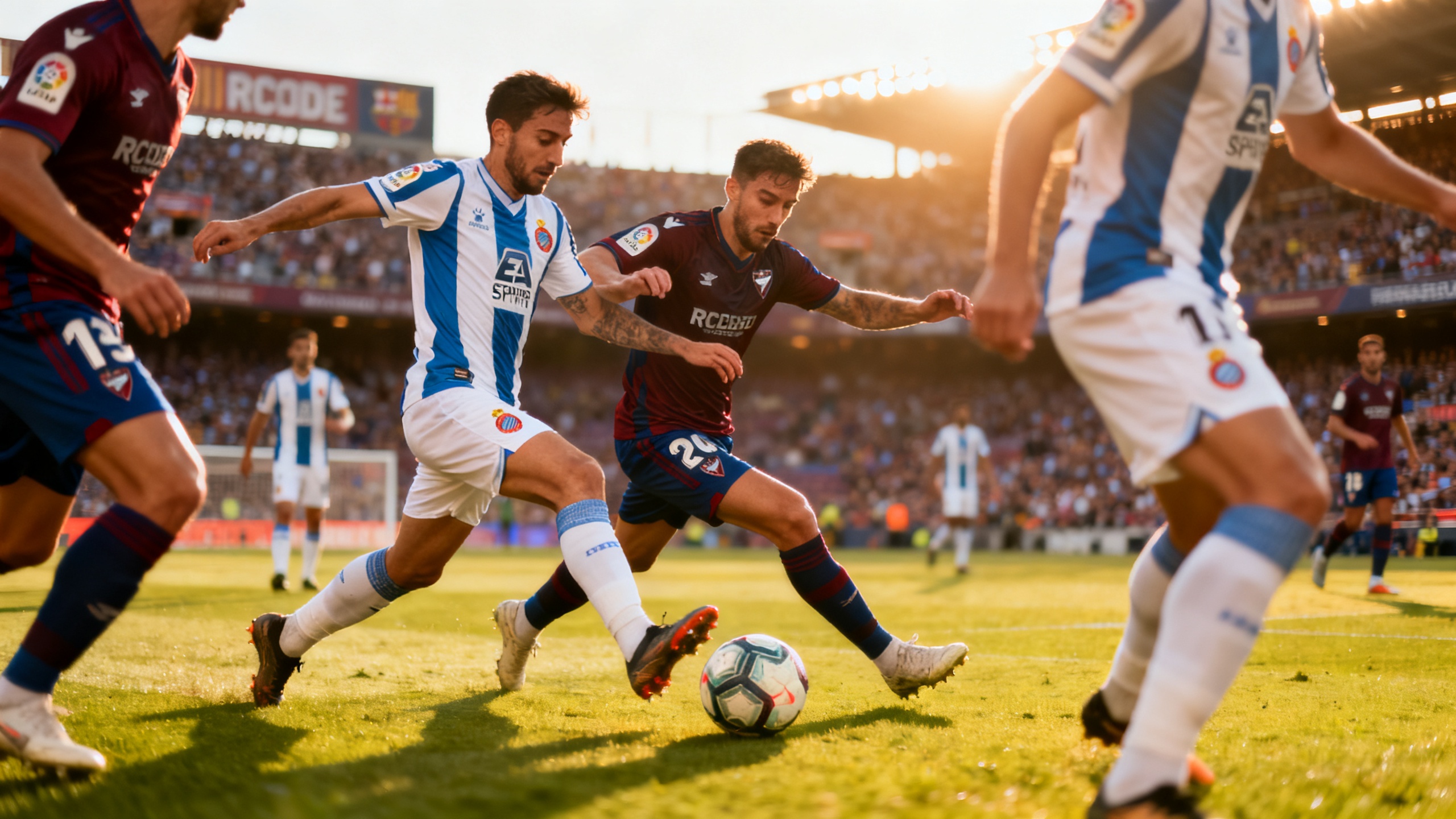 В Барселоне Espanyol пытается прервать серию неудач, а Levante рискует остаться в зоне вылета RUSSPAIN