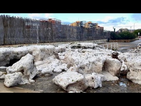 Тема дня. В Аликанте (Испания) выпало рекордное количество града RUSSPAIN