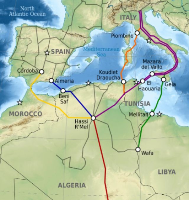 С ноября может быть остановлен газопровод Алжир - Испания RUSSPAIN