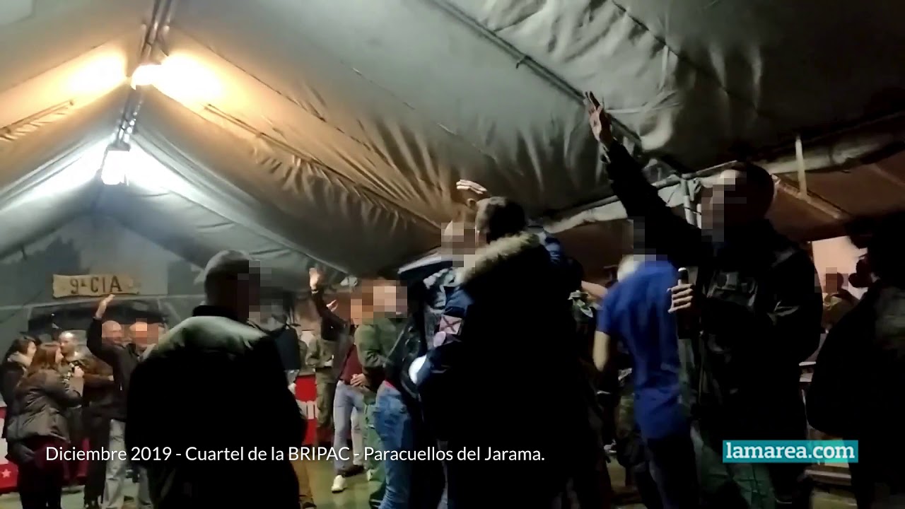 Зигующие в честь "Голубой дивизии" десантники Испании попали на видео RUSSPAIN