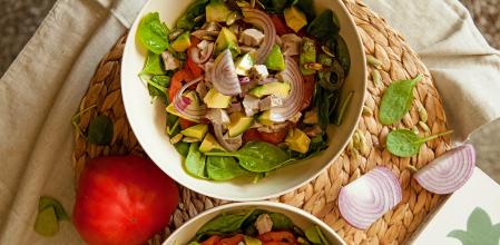 Ensalada de espinacas y aguacate RUSSPAIN
