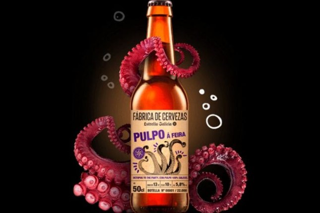 Испанский пивной бренд Estrella Galicia сварил пиво с осьминогом RUSSPAIN