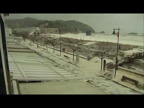 Испания. Стихия. Подробности. Каталонию накрыло пеной RUSSPAIN