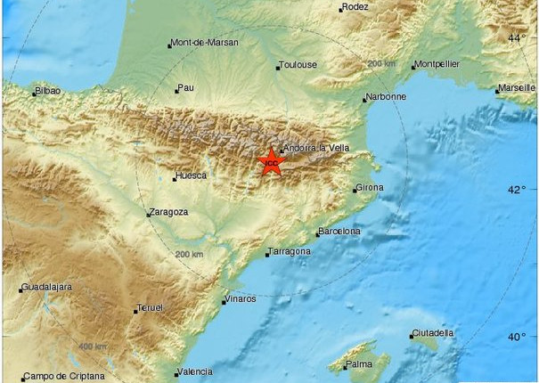 В Испании произошло землетрясение магнитудой 4,2 RUSSPAIN