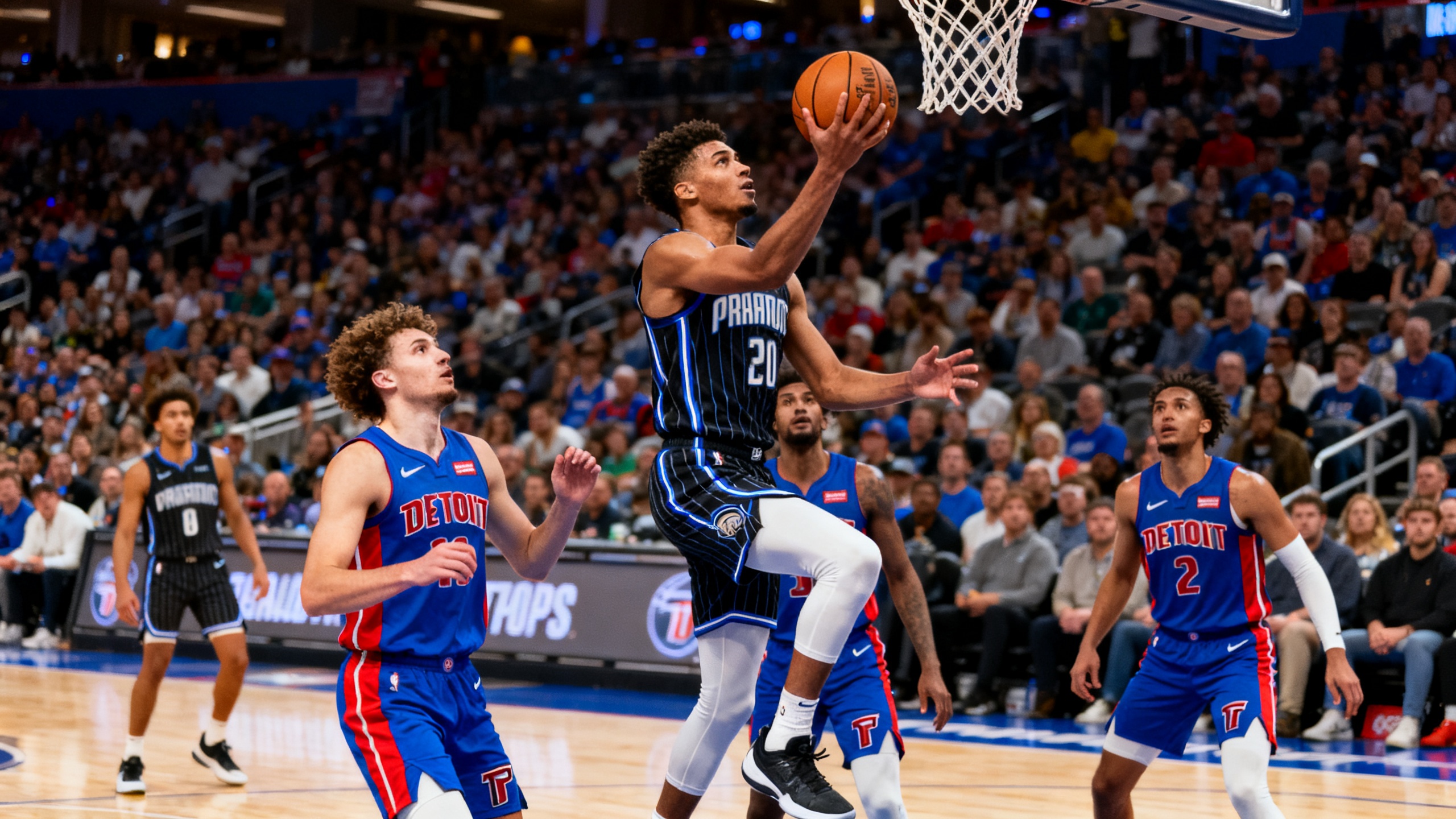 В Детройте Magic и Pistons начали матч с напряжённой борьбой и быстрым отрывом хозяев RUSSPAIN