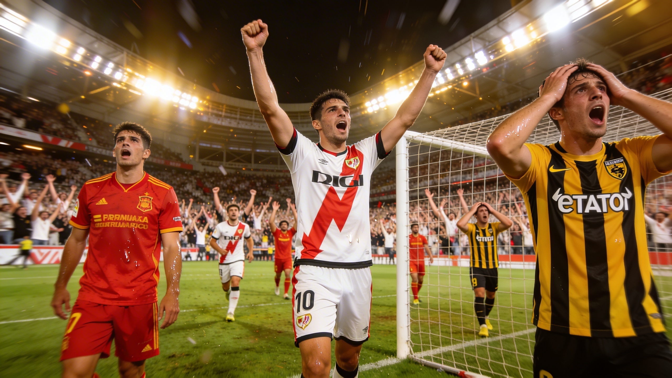 Взрыв эмоций в матче Rayo Vallecano и AEK в Лиге конференций RUSSPAIN