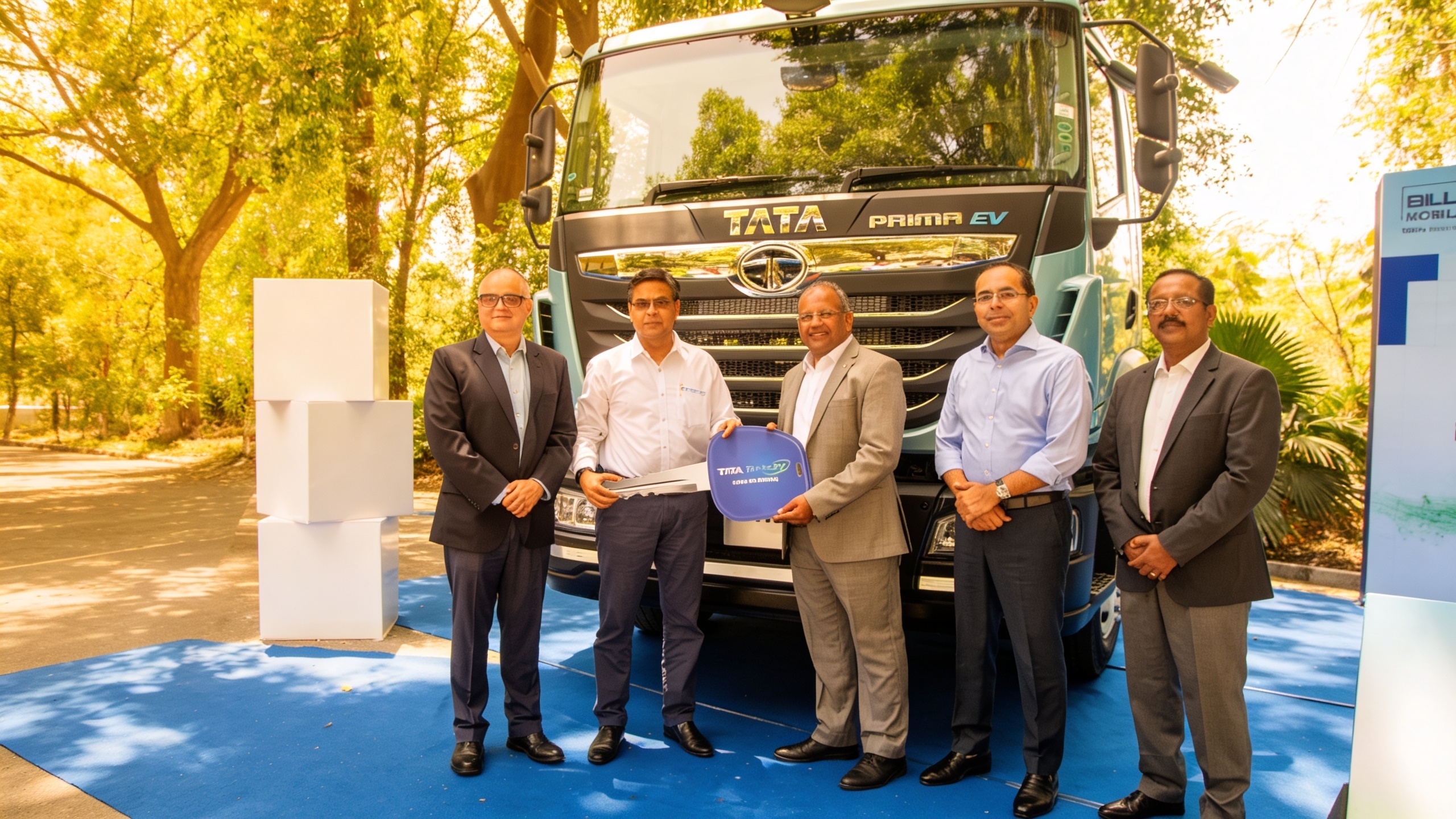 Электрический грузовик Tata Prima E.55S с батареей 450 кВт·ч выходит на рынок Индии RUSSPAIN
