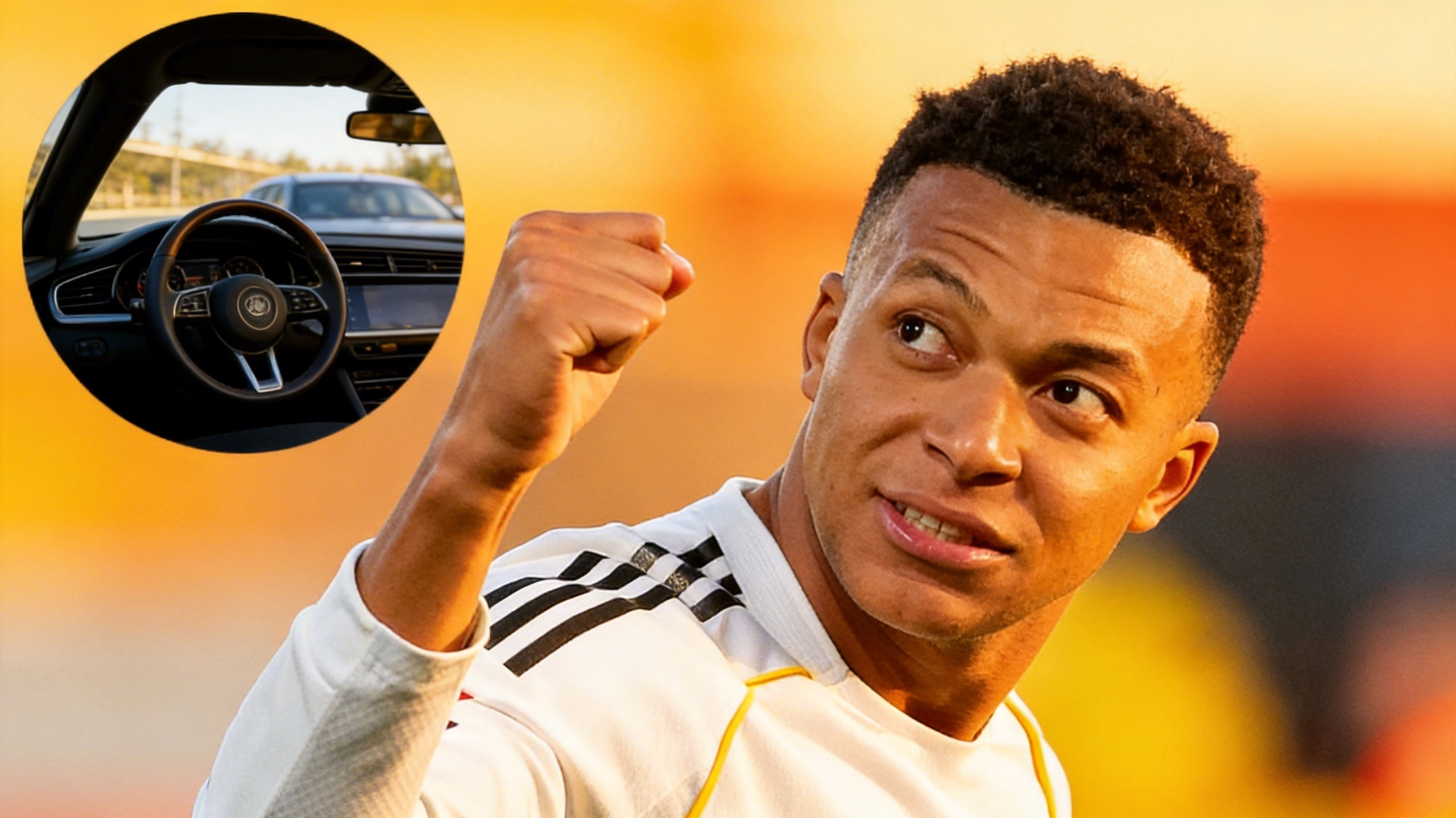 Французский нападающий Mbappé получил права и сразу попал на штраф в Мадриде RUSSPAIN