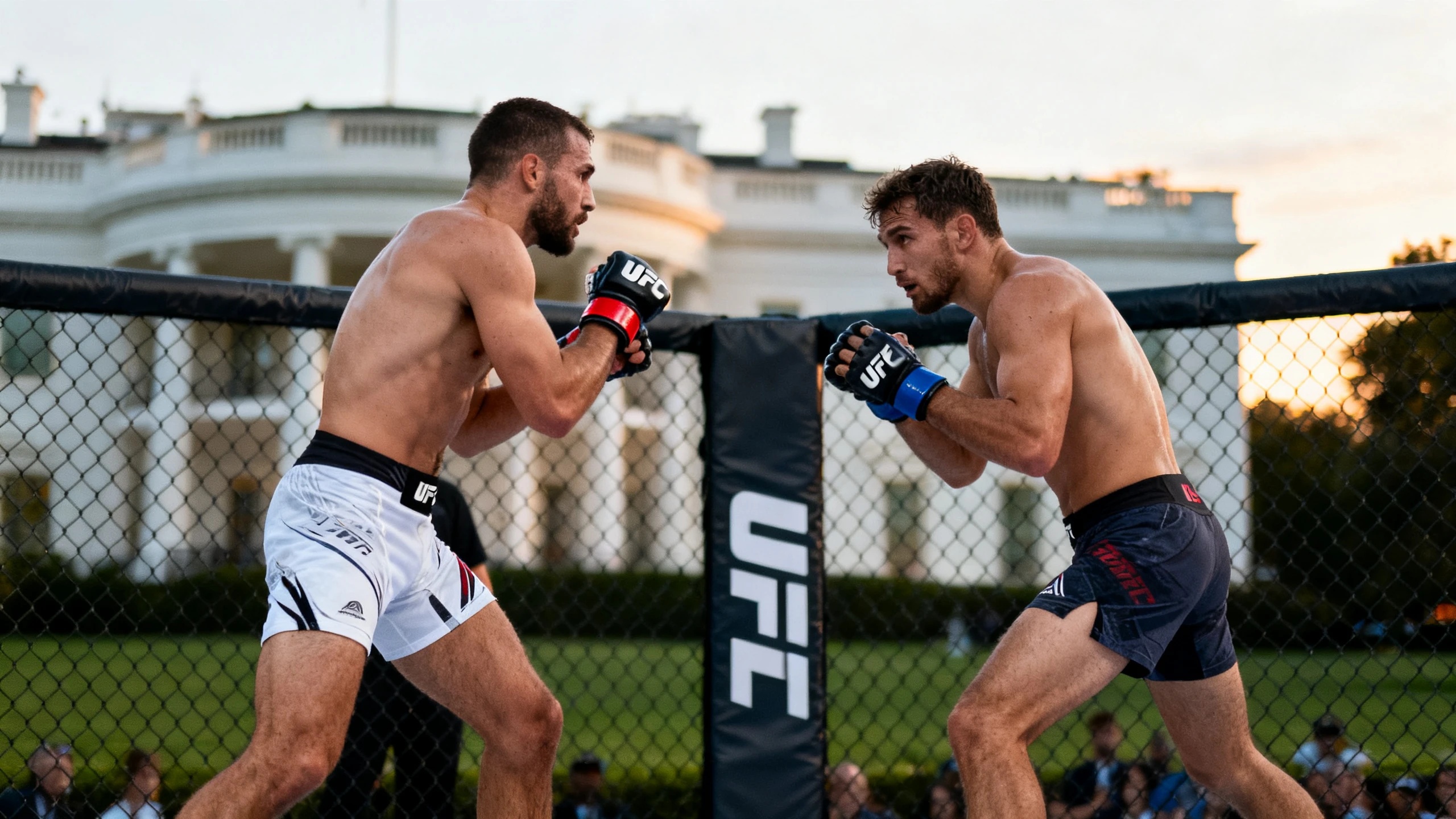 Турнир UFC Freedom 250 в Вашингтоне объединяет чемпионские пояса RUSSPAIN