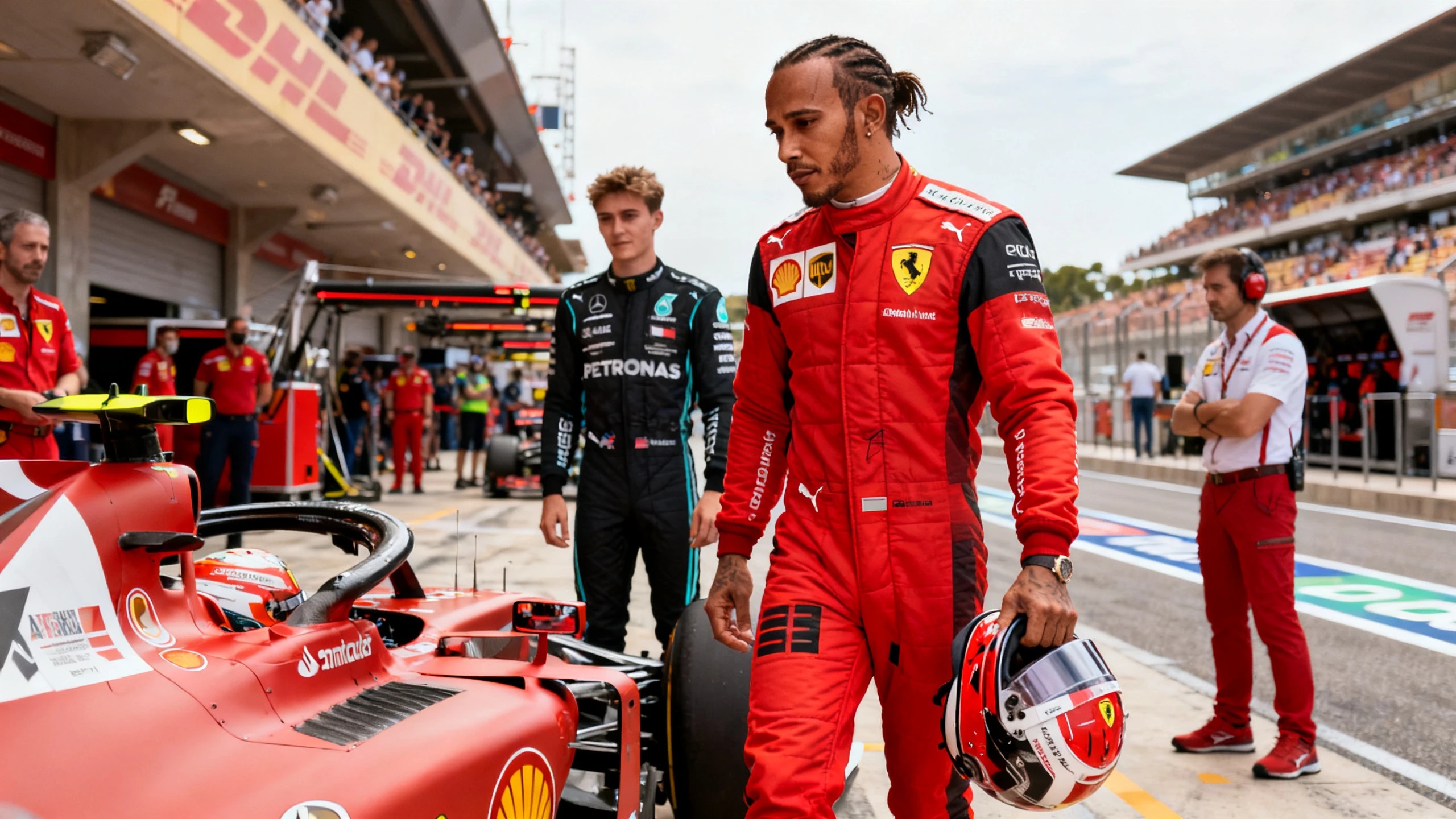 Почему борьба между Ferrari и Mercedes в Испании обострилась после обновлений RUSSPAIN
